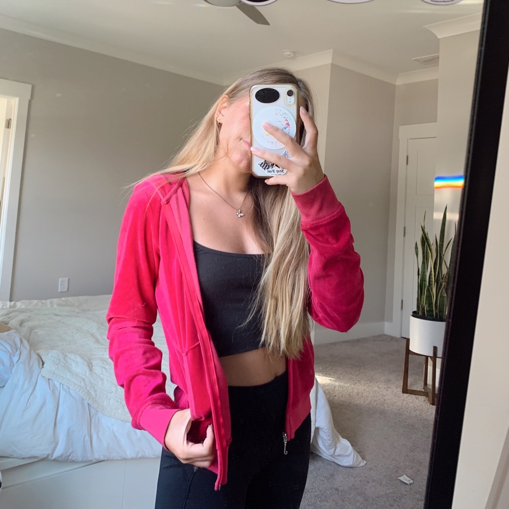 PINK VELVETY JUICY COUTURE ZIPUP SWEATER 💋